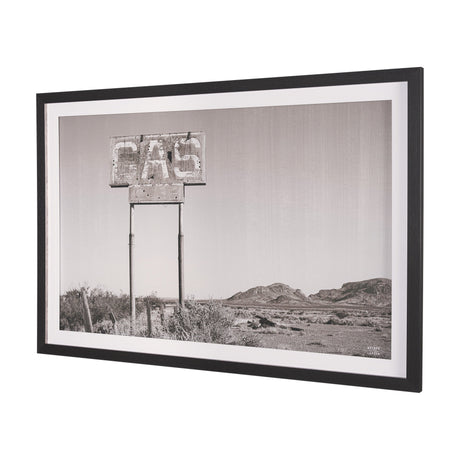 Southwest Gas Station by Nathan Larson a Hand Embellished Framed Photo Art Print Matted under Glass by Mercana at Eve Furniture