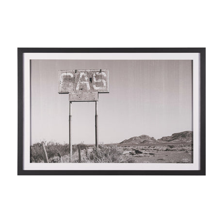 Southwest Gas Station by Nathan Larson a Hand Embellished Framed Photo Art Print Matted under Glass by Mercana at Eve Furniture