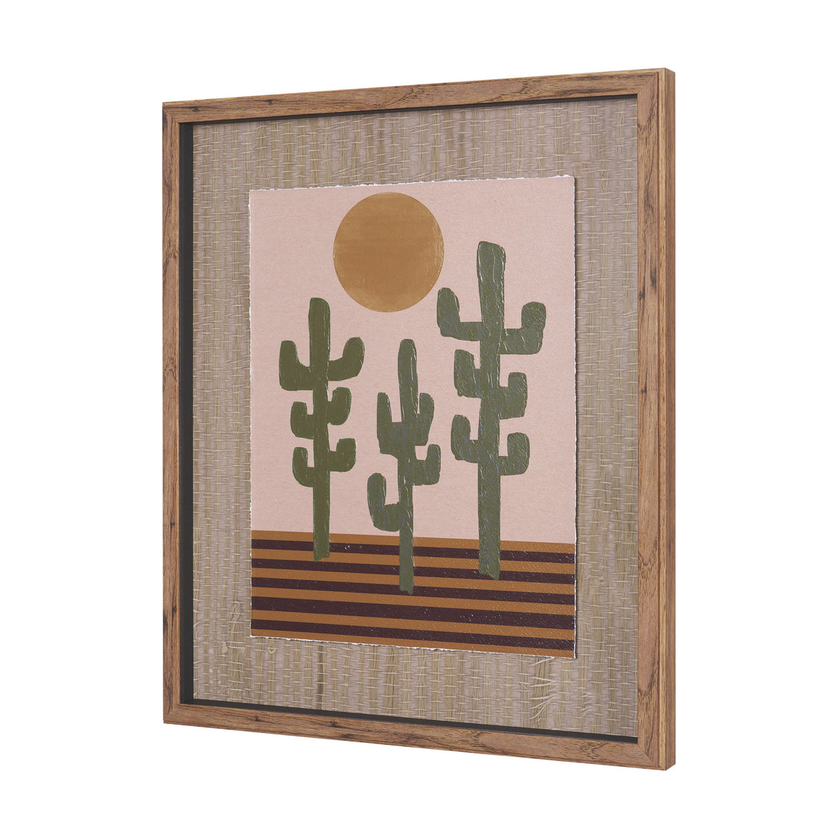 Southwestern Landscape No.3 by The Miuus Studio Textured Framed Artwork Matted under Glass by Mercana at Eve Furniture