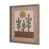 Southwestern Landscape No.3 by The Miuus Studio Textured Framed Artwork Matted under Glass by Mercana at Eve Furniture