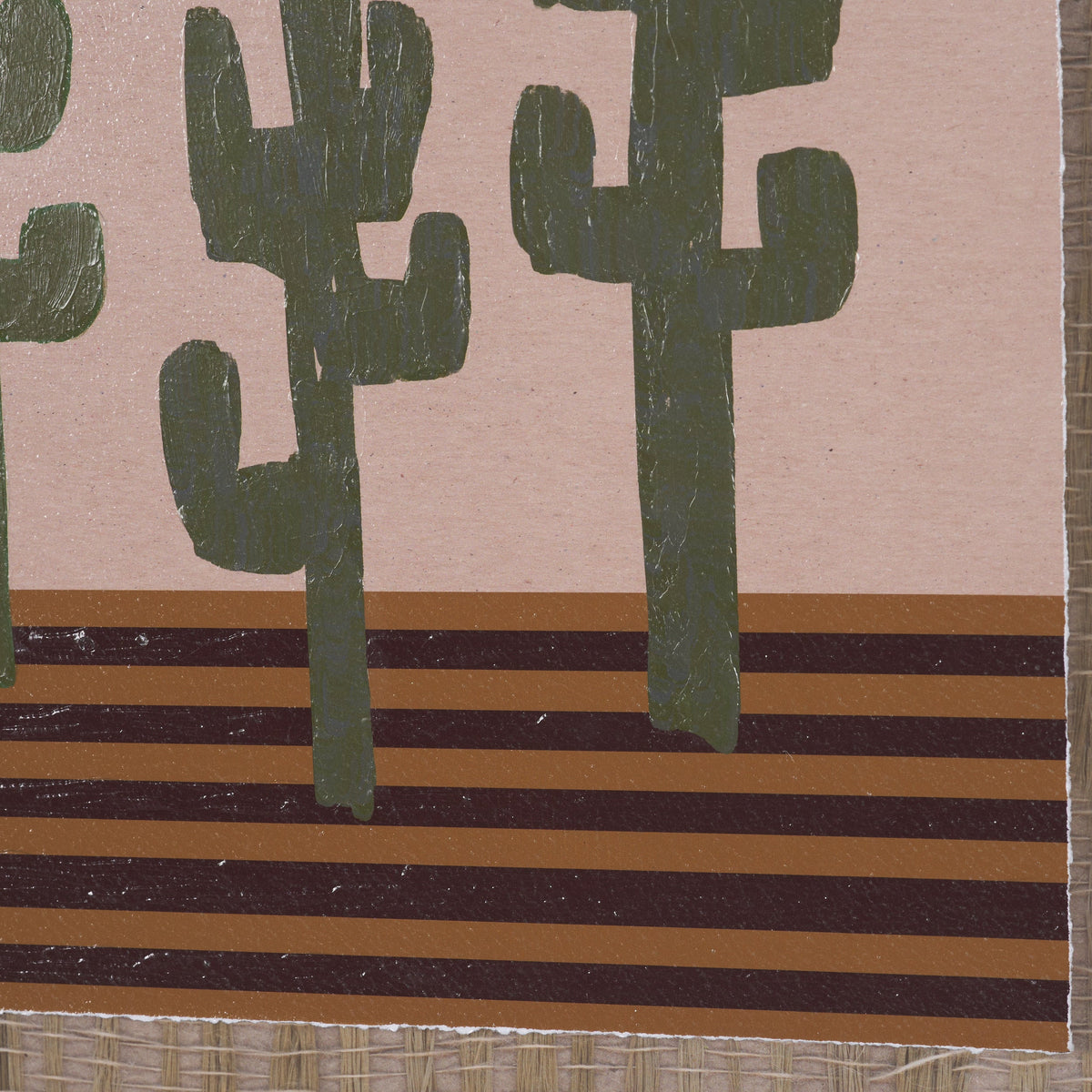 Southwestern Landscape No.3 by The Miuus Studio Textured Framed Artwork Matted under Glass by Mercana at Eve Furniture