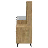 Souza Mango 5-Drawer Makeup Vanity Table With LED Mirror by Coaster at Eve Furniture