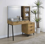 Souza Mango 5-Drawer Makeup Vanity Table With LED Mirror by Coaster at Eve Furniture