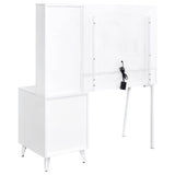 Souza White High Gloss 5-Drawer Makeup Vanity Table With LED Mirror by Coaster at Eve Furniture