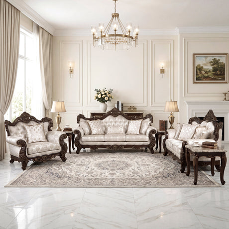 Sovereign Cherry Brown Chair by Homelegance at Eve Furniture