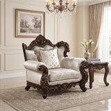 Sovereign Cherry Brown Living Room Set by Homelegance at Eve Furniture