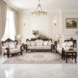 Sovereign Cherry Brown Living Room Set by Homelegance at Eve Furniture