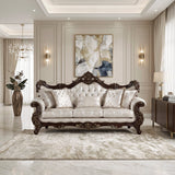 Sovereign Cherry Brown Living Room Set by Homelegance at Eve Furniture