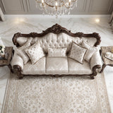 Sovereign Cherry Brown Living Room Set by Homelegance at Eve Furniture