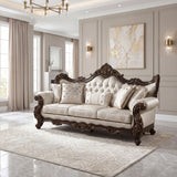 Sovereign Cherry Brown Living Room Set by Homelegance at Eve Furniture
