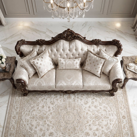 Sovereign Cherry Brown Sofa by Homelegance at Eve Furniture