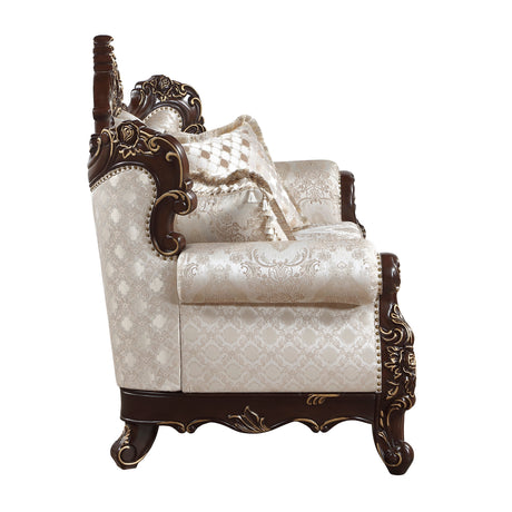 Sovereign Cherry Brown Sofa & Loveseat by Homelegance at Eve Furniture