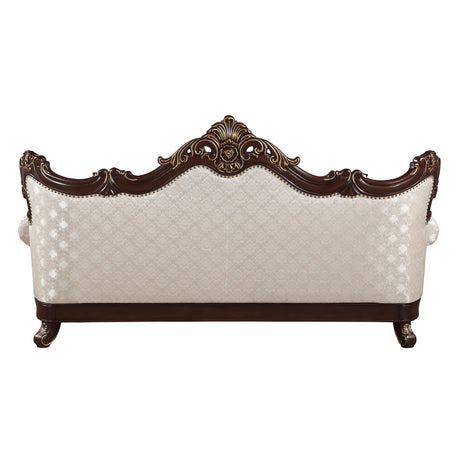 Sovereign Cherry Brown Sofa & Loveseat by Homelegance at Eve Furniture