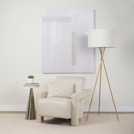 Sovereign Oatmeal Fully Upholstered Accent Chair by Mercana at Eve Furniture
