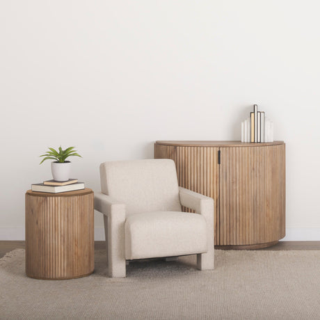 Sovereign Oatmeal Fully Upholstered Accent Chair by Mercana at Eve Furniture