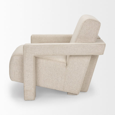 Sovereign Oatmeal Fully Upholstered Accent Chair by Mercana at Eve Furniture