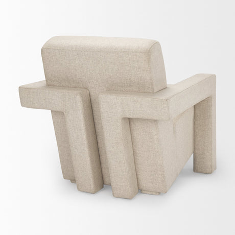 Sovereign Oatmeal Fully Upholstered Accent Chair by Mercana at Eve Furniture