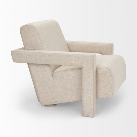 Sovereign Oatmeal Fully Upholstered Accent Chair by Mercana at Eve Furniture