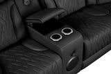 Spain Black Power Reclining Sectional (Power Headrests)