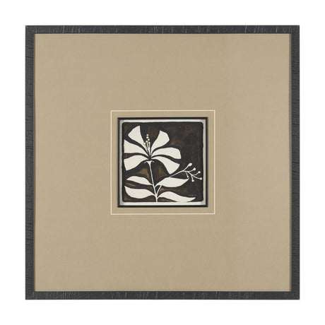 Spanish Tile Dark I by Mercana Studio Textured Framed Artwork Matted under Glass by Mercana at Eve Furniture