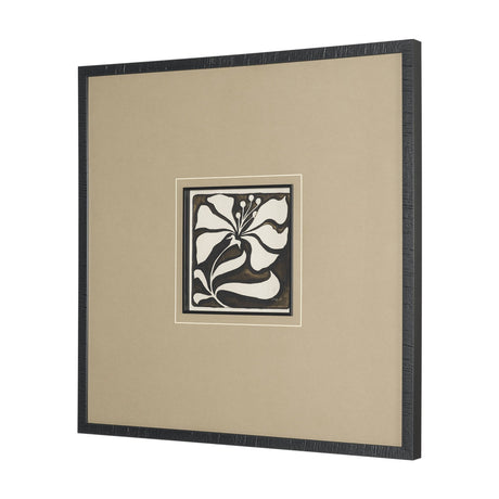 Spanish Tile Dark II by Mercana Studio Textured Framed Artwork Matted under Glass by Mercana at Eve Furniture