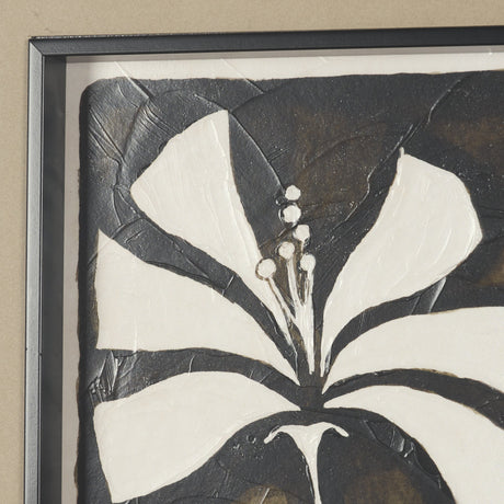 Spanish Tile Dark II by Mercana Studio Textured Framed Artwork Matted under Glass by Mercana at Eve Furniture