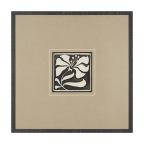 Spanish Tile Dark II by Mercana Studio Textured Framed Artwork Matted under Glass by Mercana at Eve Furniture