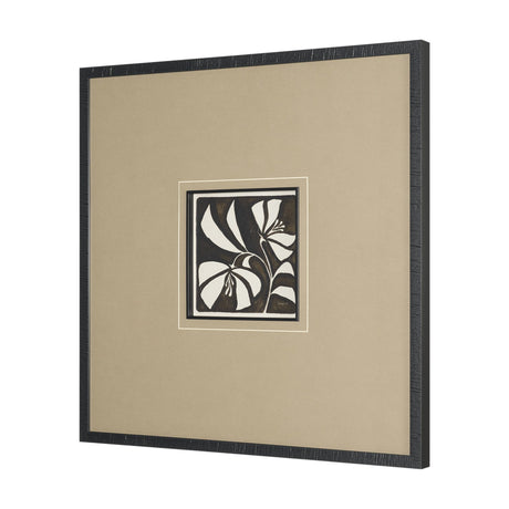 Spanish Tile Dark III by Mercana Studio Textured Framed Artwork Matted under Glass by Mercana at Eve Furniture