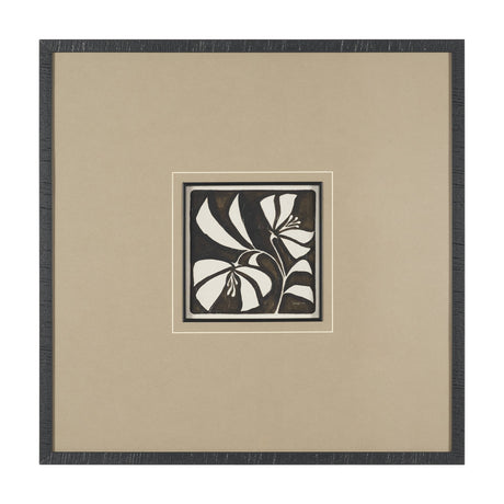 Spanish Tile Dark III by Mercana Studio Textured Framed Artwork Matted under Glass by Mercana at Eve Furniture