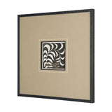 Spanish Tile Dark IV by Mercana Studio Textured Framed Artwork Matted under Glass by Mercana at Eve Furniture