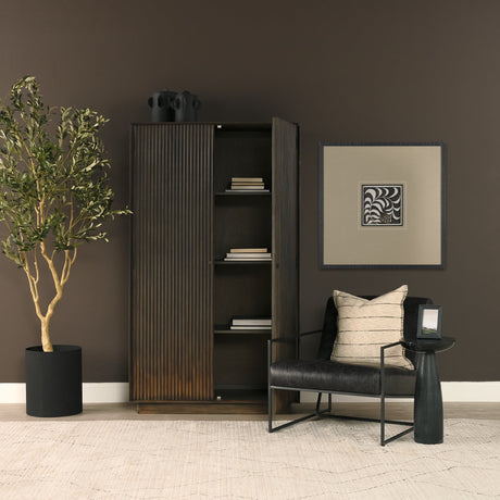 Spanish Tile Dark IV by Mercana Studio Textured Framed Artwork Matted under Glass by Mercana at Eve Furniture