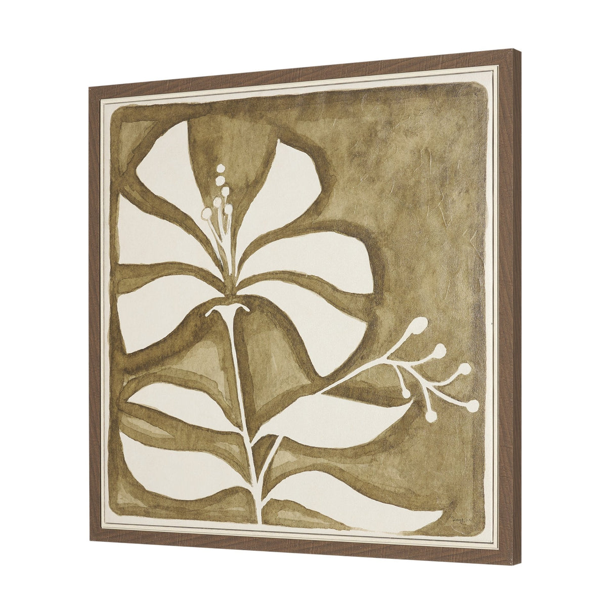 Spanish Tile Light I by Mercana Studio Hand-Embellished Textured Framed Canvas Artwork by Mercana at Eve Furniture