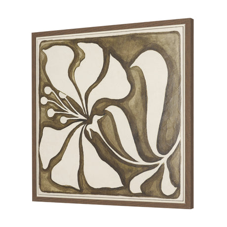 Spanish Tile Light II by Mercana Studio Hand-Embellished Textured Framed Canvas Artwork by Mercana at Eve Furniture