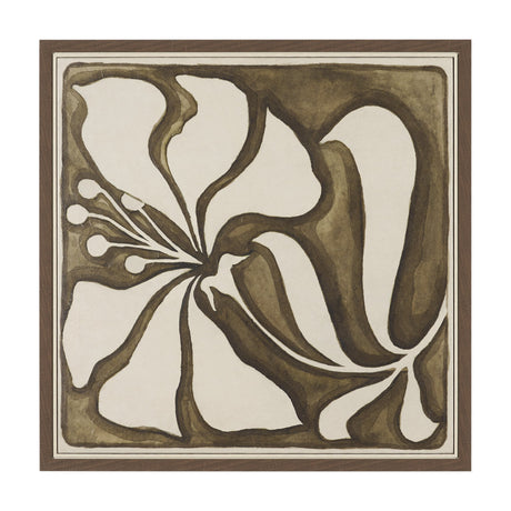 Spanish Tile Light II by Mercana Studio Hand-Embellished Textured Framed Canvas Artwork by Mercana at Eve Furniture