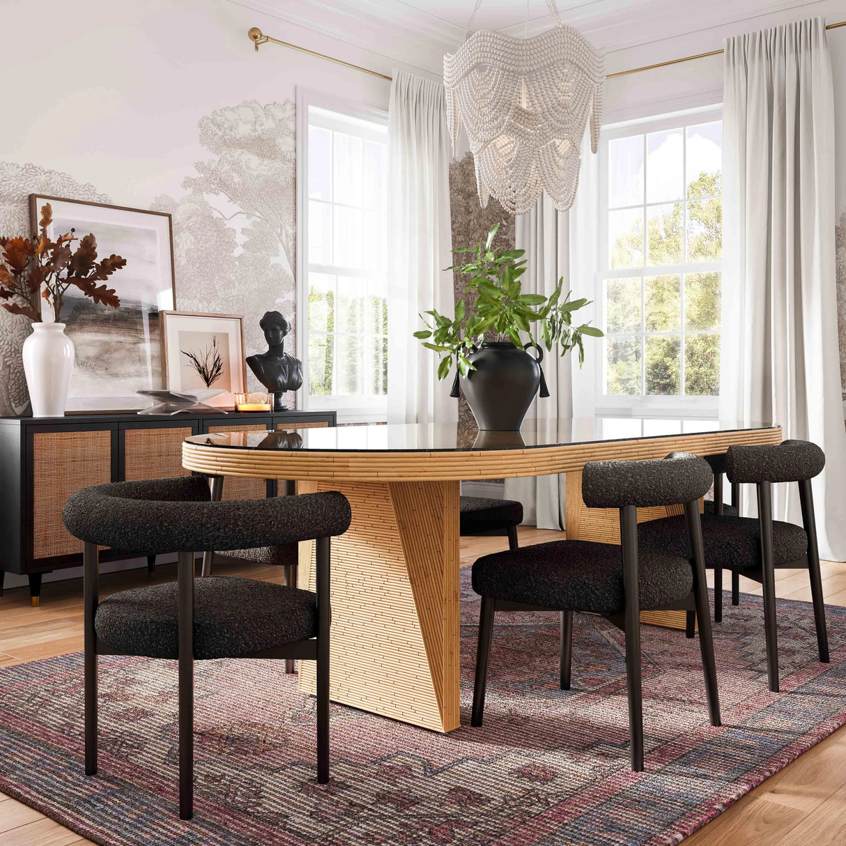 Spara Performance Boucle Side Chair by TOV Furniture at Eve Furniture