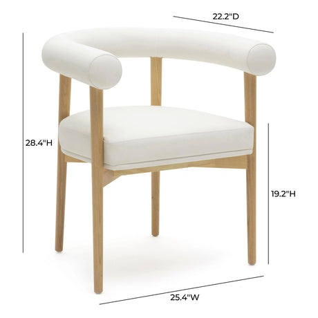 Spara Performance Vegan Leather Dining Chair by TOV Furniture at Eve Furniture