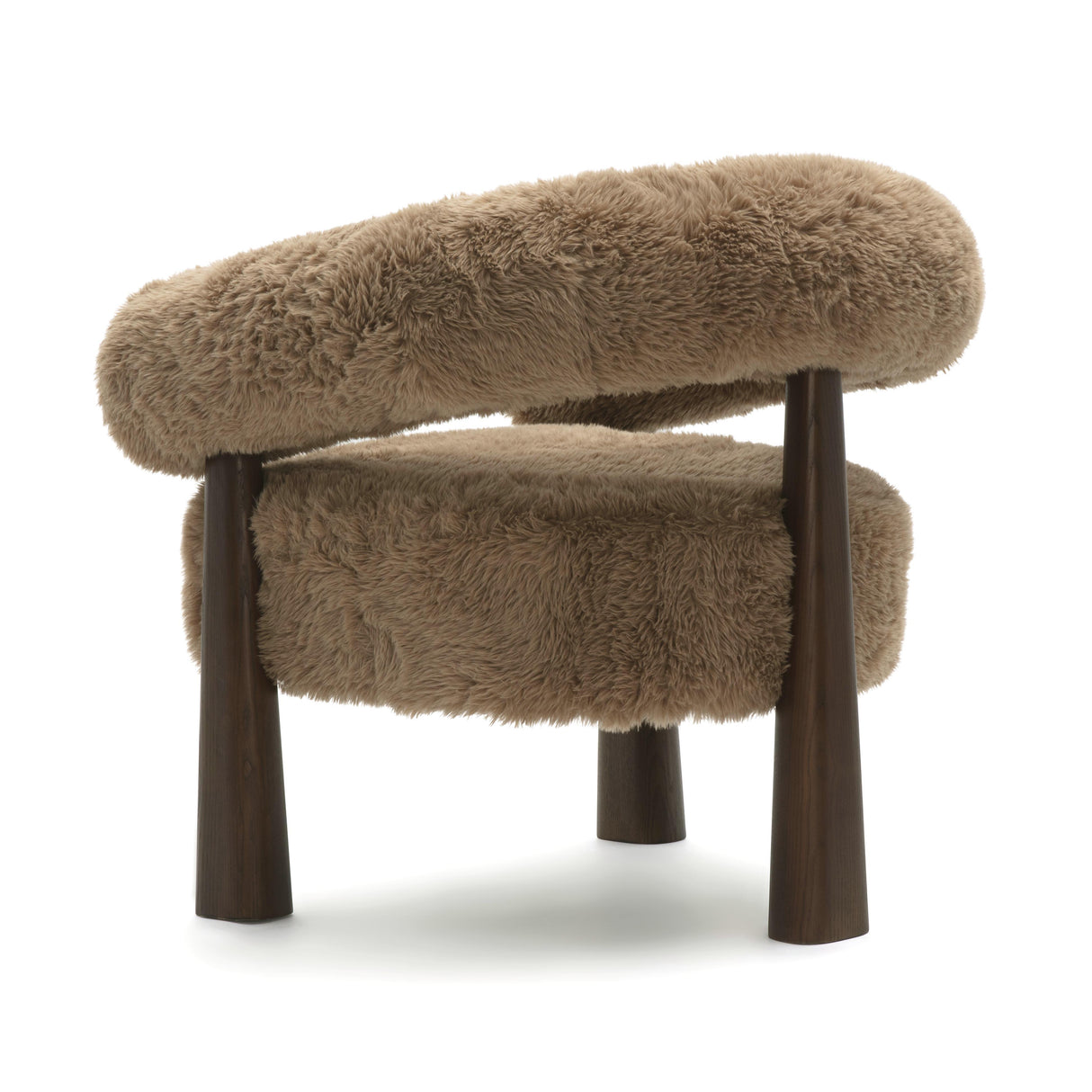 Spara Straight Vegan Shearling Accent Chair by TOV Furniture at Eve Furniture
