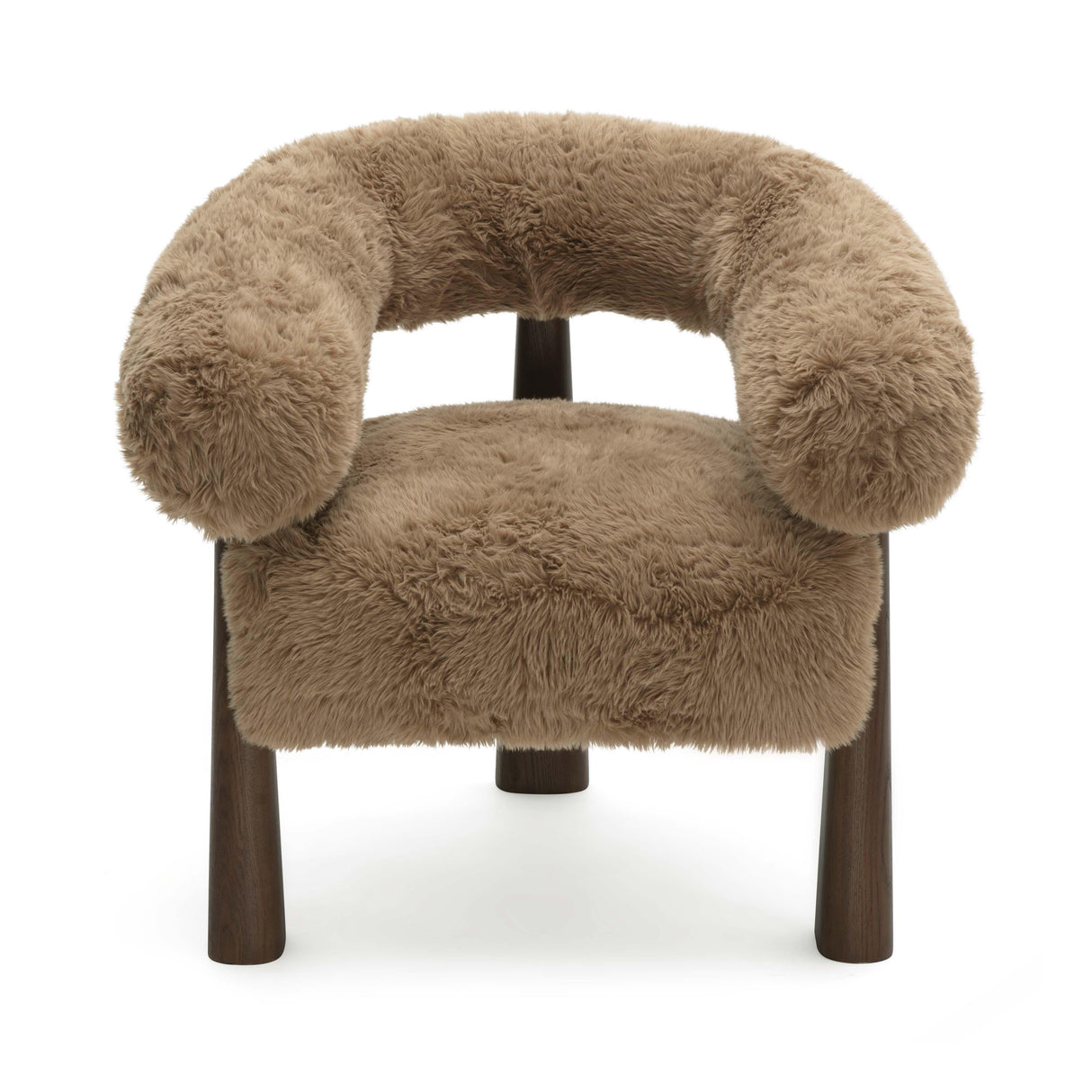 Spara Straight Vegan Shearling Accent Chair by TOV Furniture at Eve Furniture