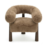 Spara Straight Vegan Shearling Accent Chair by TOV Furniture at Eve Furniture