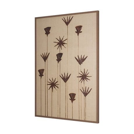 Spark I (Tan) by Mercana Studio a Hand Embellished Textured Framed Art Print by Mercana at Eve Furniture