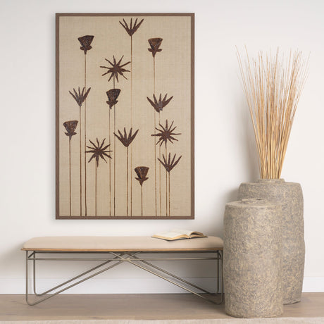 Spark I (Tan) by Mercana Studio a Hand Embellished Textured Framed Art Print by Mercana at Eve Furniture