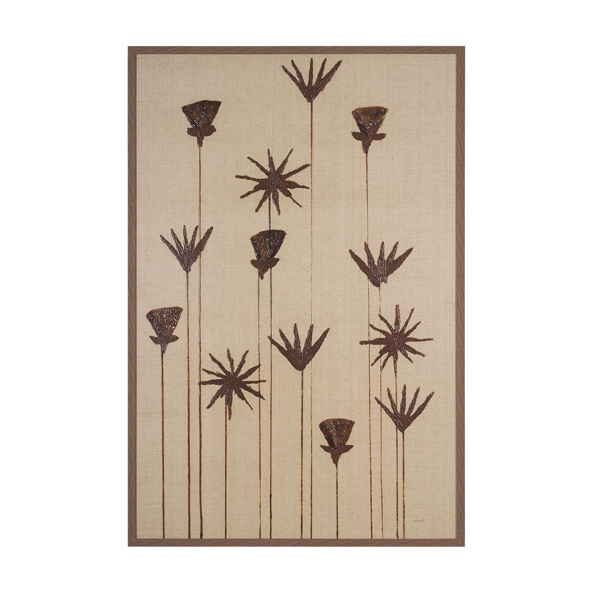 Spark I (Tan) by Mercana Studio a Hand Embellished Textured Framed Art Print by Mercana at Eve Furniture
