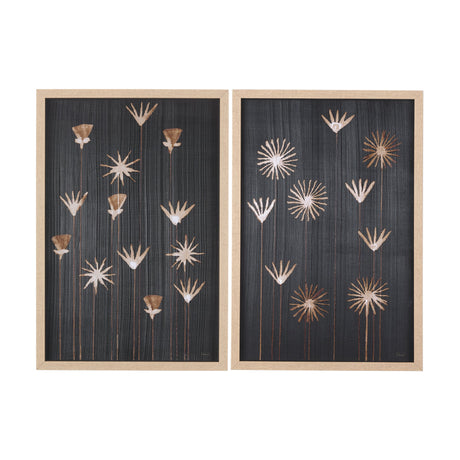 Spark II by Mercana Studio a Hand Embellished Textured Framed Art Print Matted under Glass by Mercana at Eve Furniture
