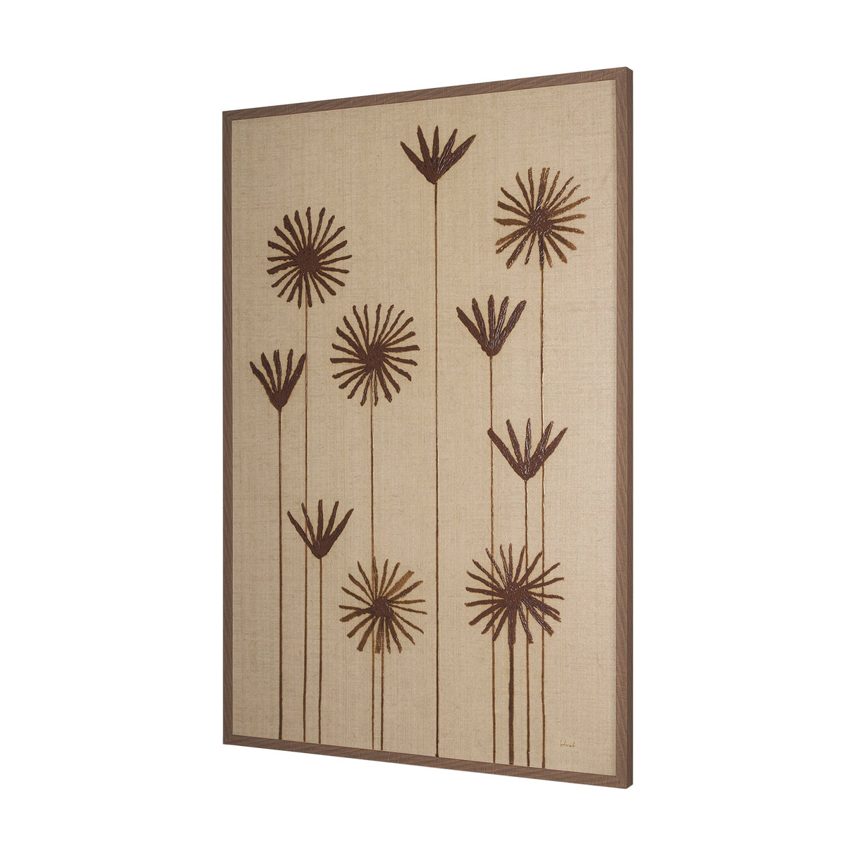 Spark II (Tan) by Mercana Studio a Hand Embellished Textured Framed Art Print by Mercana at Eve Furniture