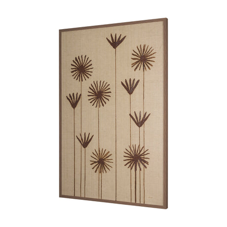 Spark II (Tan) by Mercana Studio a Hand Embellished Textured Framed Art Print by Mercana at Eve Furniture