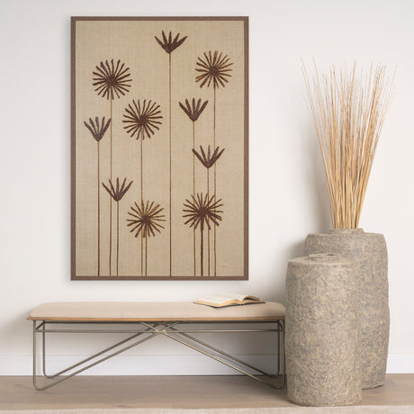 Spark II (Tan) by Mercana Studio a Hand Embellished Textured Framed Art Print by Mercana at Eve Furniture