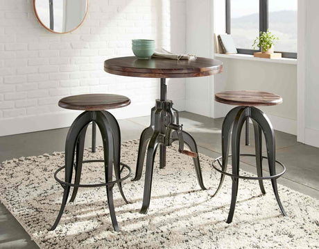 Sparrow 24-36″ Adjustable Stool by Steve Silver at Eve Furniture