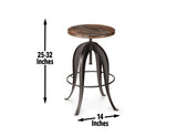 Sparrow 24-36″ Adjustable Stool by Steve Silver at Eve Furniture
