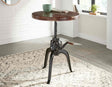 Sparrow 30-inch Round Crank Table by Steve Silver at Eve Furniture