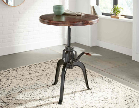 Sparrow Brown/Black Adjustable Height Dining Set by Steve Silver at Eve Furniture